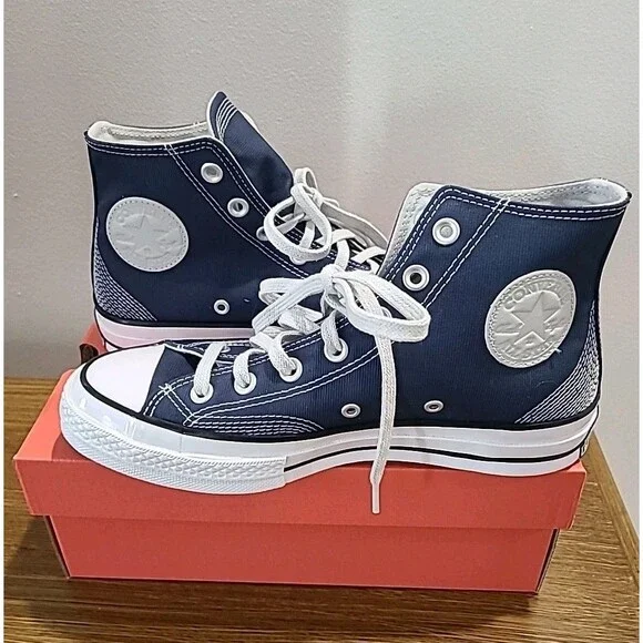 NIB Converse CHUCK TAYLOR All Star High Top Unisex Canvas Sneakers M 6, W 8 Blue - Picture 1 of 5